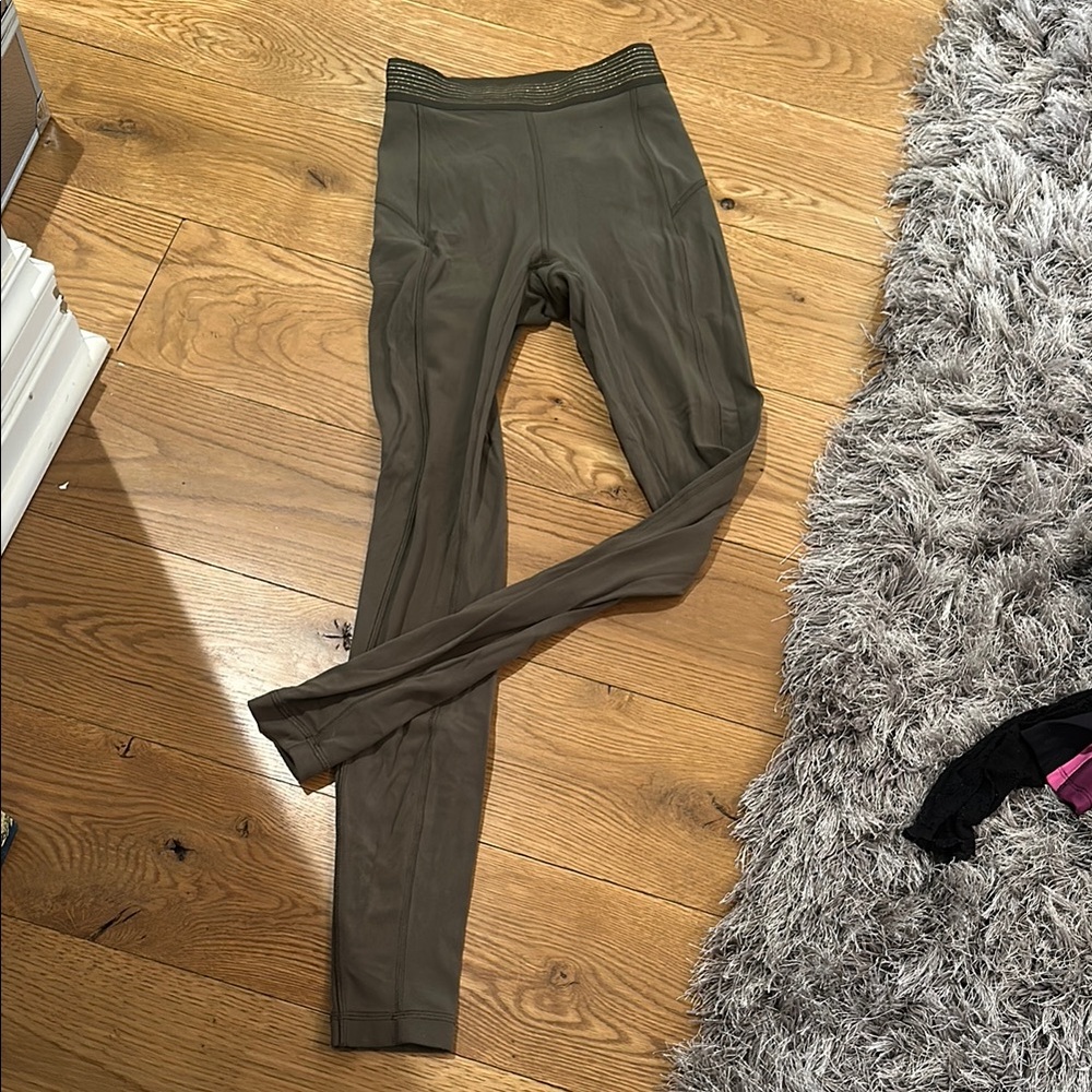 Lululemon Athletica Deep Olive Leggings